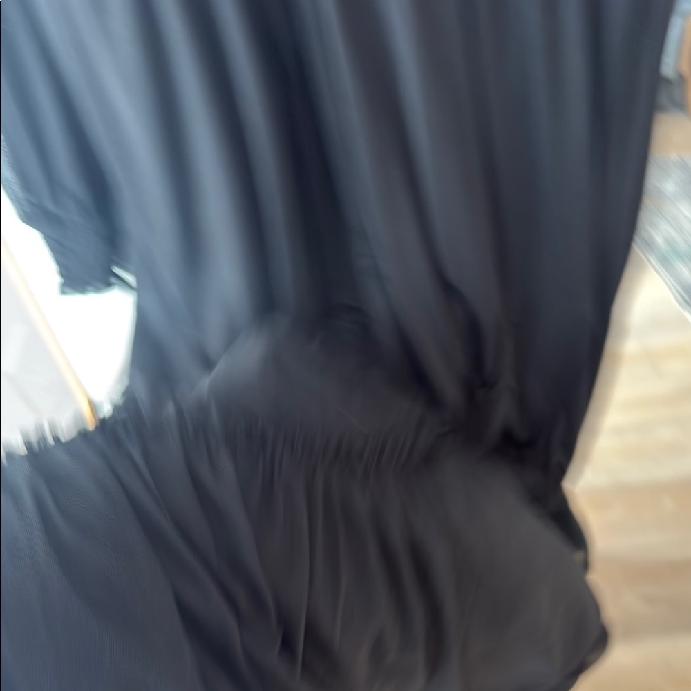 NWT Mesh Sleeve Black Maxi Dress - Picture 7 of 9